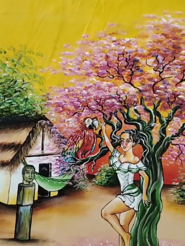 NIÑA CAMBA #ricardofriasartistaplastico #santacruzdelasierra🇳🇬 #santacruzbolivia🇳🇬🇧🇴 #pintura #pinturaacrilica #fy#fyg 