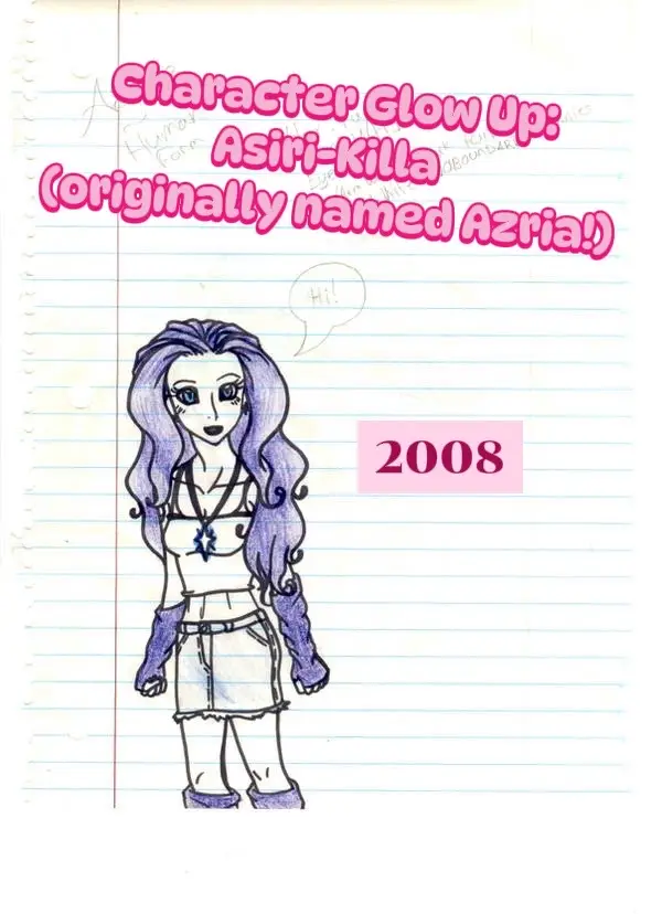 One of my oldest characters. 💜 #art #ocart #originalcharacters #ocs #arttrend #thenandnow #digitalart 
