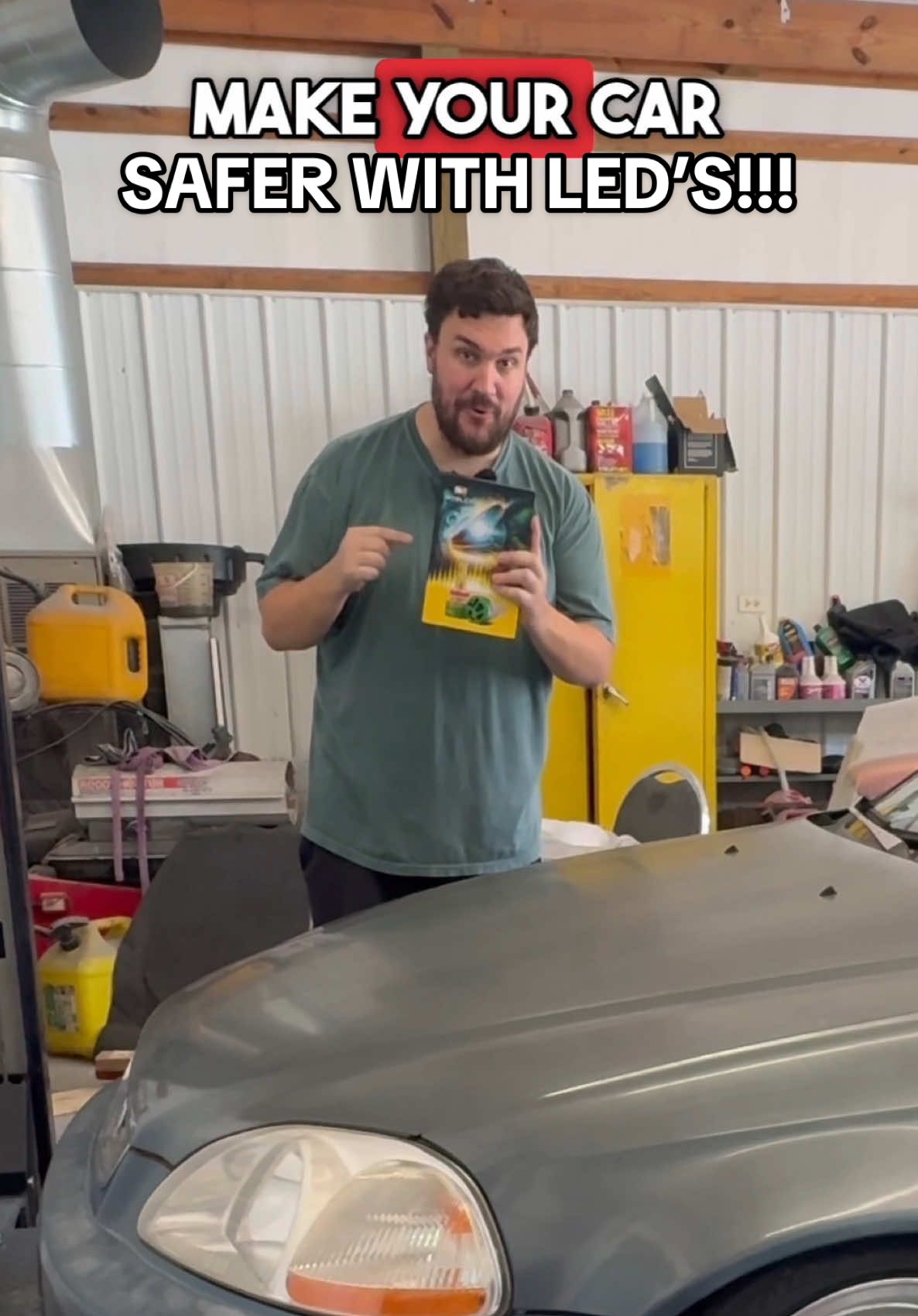 LED Headlights Make Old Cars SAFER?!?! #Car #Cars #Honda #Civic #LED #Headlights #Boslla #Chameleon #BosllaChameleon #DIY #FYP #CarTok #TikTokAutoCampaign #CarAccessories 
