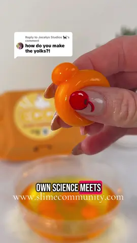 Replying to @Jocelyn Studios 🐈‍⬛ Our Popping Egg Kits come with everything you need plus instructions on how to make your own 1/2 dozen popping eggs. Our Blueberry Pie (with popping yolk) comes with all base ingredients and has one popping egg. Read product descriptions at www.slimecommunity.com before purchasing. #slime #oddlysatisfying #fypシ #eggs #viral #slimecommunity #slimebakingkit #science #mixing #sensory #fun 