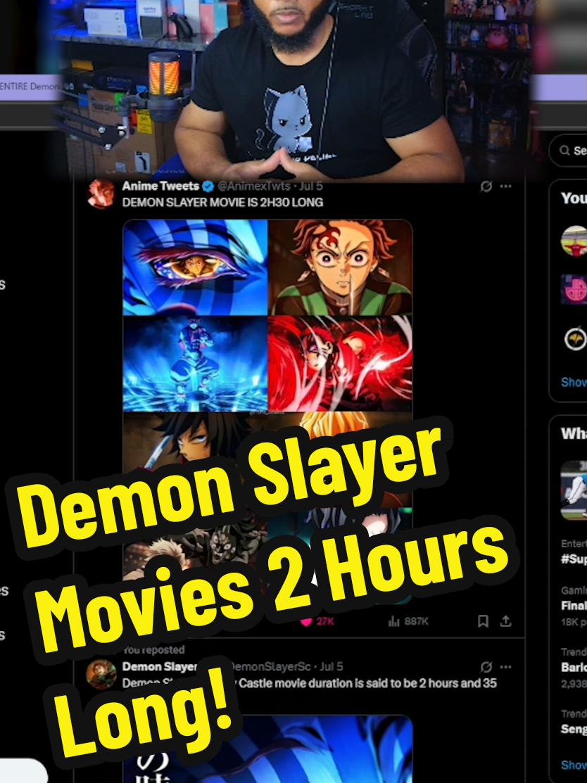Demon Slayer Infinity Castle Arc Movies will be OVER 2 HOURS AND 30 MINUTES LONG! #demonslayer #demonslayerinfinitycastlearc #anime #animetowatch #favoriteanime #for #foryou #foryoupage #creativesearchinsights 