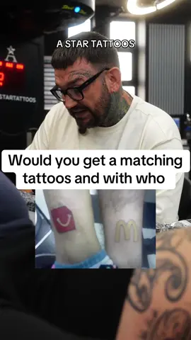 Would you get matching tattoos #matchingtattoos #tattoo #fyp #tattootiktok #tattoolover #tattooidea #uktattooartist 