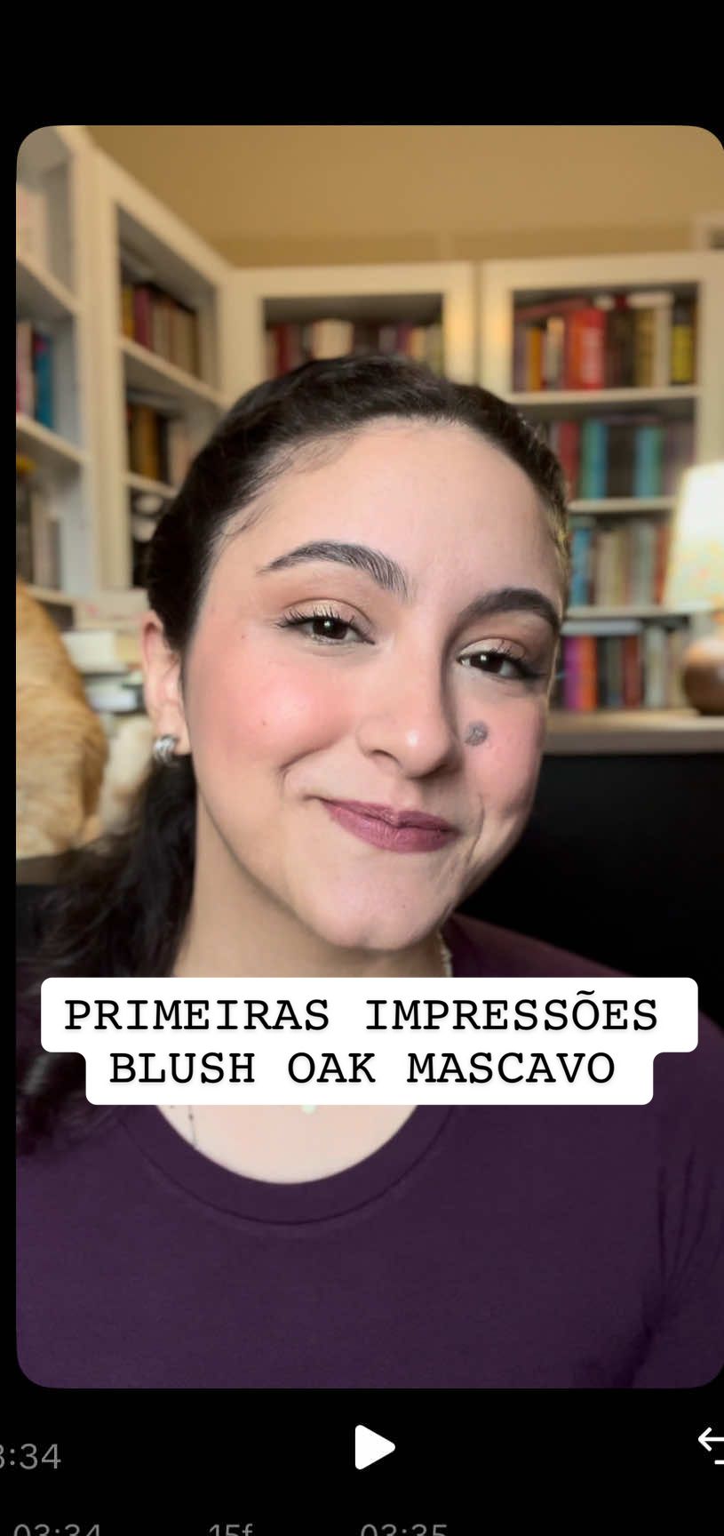 Blush Oak da @MASCAVO em pele oliva neutra fria/inverno escuro, funciona?  #peleoliva #maquiagem #BeautyTok #oliveskin 