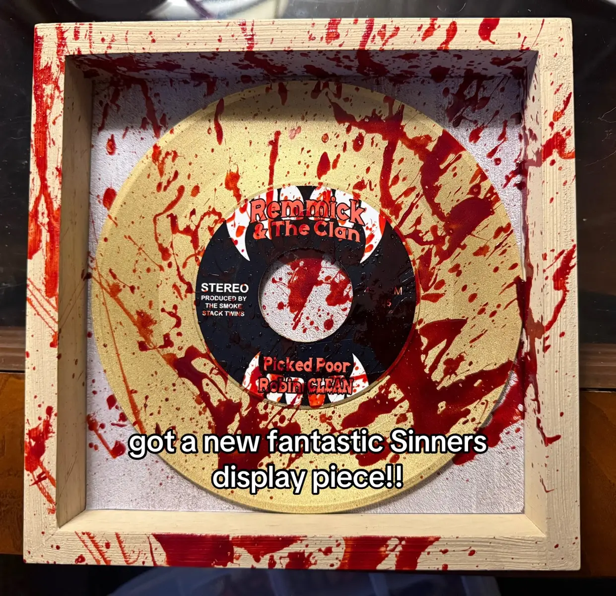 Fake blood btw TikTok! I will be linking the Etsy listing below for anyone who wants to check it out!! #fyp #sinners #michaelbjordan #sinnersmovie #vampire #etsy #remmick #smokeandstack 