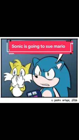 Funny Sonic Comic is by Pedro Arizpe/ Port Sherry. Voices by me looks like sonic is going to have to sue Mario #supermario #nintendo #comic #voiceactor #sega #sonicthehedgehog #milesprower #tailsthefox 