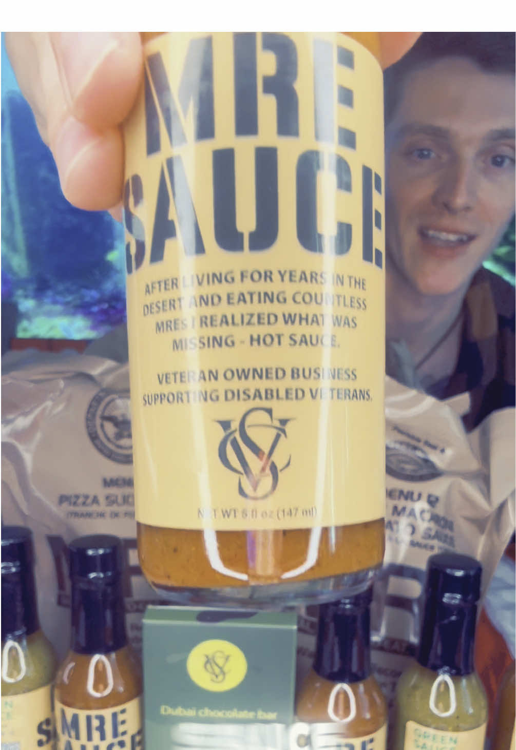 MRE’s with this sauce hits different! #hotsauce #mre #veteranowned #foodhack #military #food 