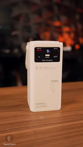 Una GRAN Batería de 100,000mAh para cargar lo que sea🔋🤯 #yisen #yisenpowerbank #powerbank #powerbankfastcharging #powerbank100000mah #tiktokshop 