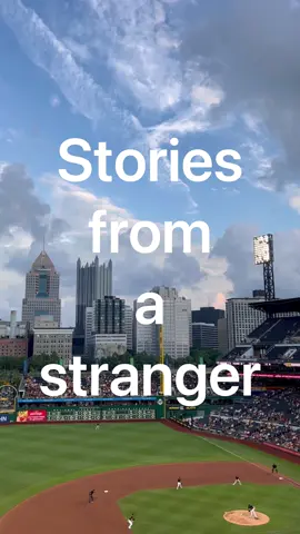 Every stranger has a story, let’s start listening <3  @Pittsburgh Pirates 