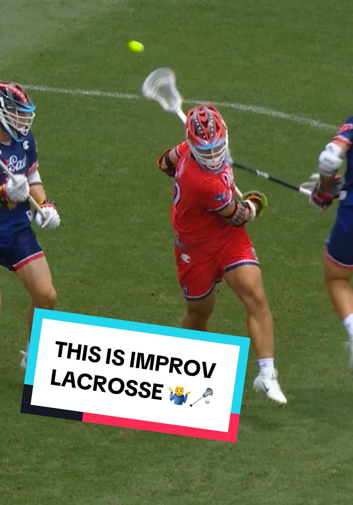 Brennan O’Neill had no idea where this play was going and STILL made this behind-the-back assist look easy. 😮‍💨 #lacrosse #lacrossehighlights #pll #lax #btb #assist #brennanoneill #behindtheback #casual #improv #sports #free 