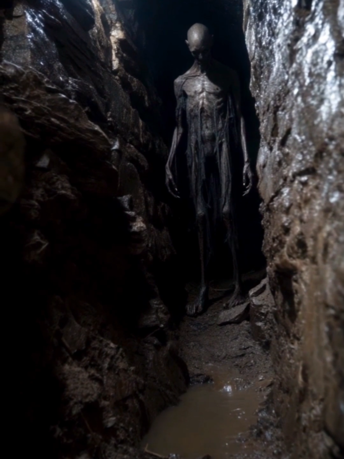 There was something breathing in the dark... and it wasn't any of us. #nightmarefuel #horror #scary 