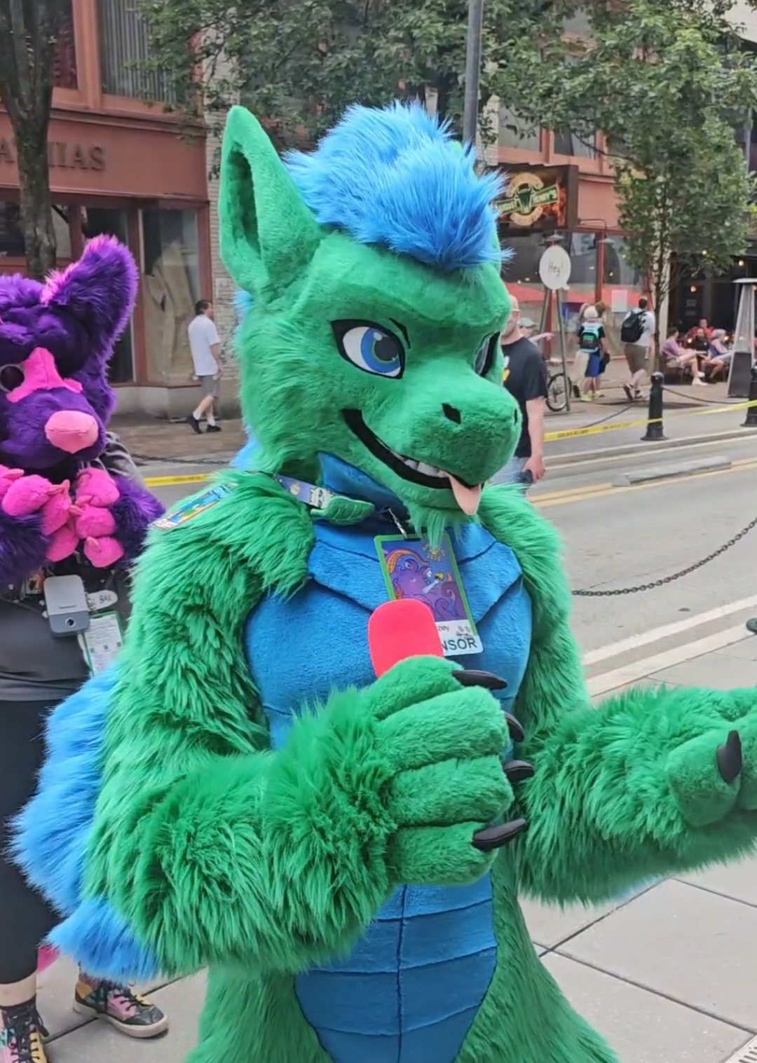 Giving Furries a Microphone at #Anthrocon2025 #Anthrocon #Furry #Fursuit #FurryFandom 