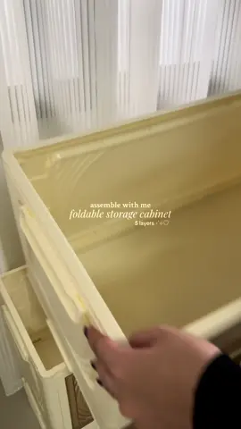 assemble with me my new 5 layers foldable storage cabinet ⋆˙⟡♡ #foldablestoragecabinet #cabinet #storagecabinet #wardrobecabinet #storage #assemblewithme 