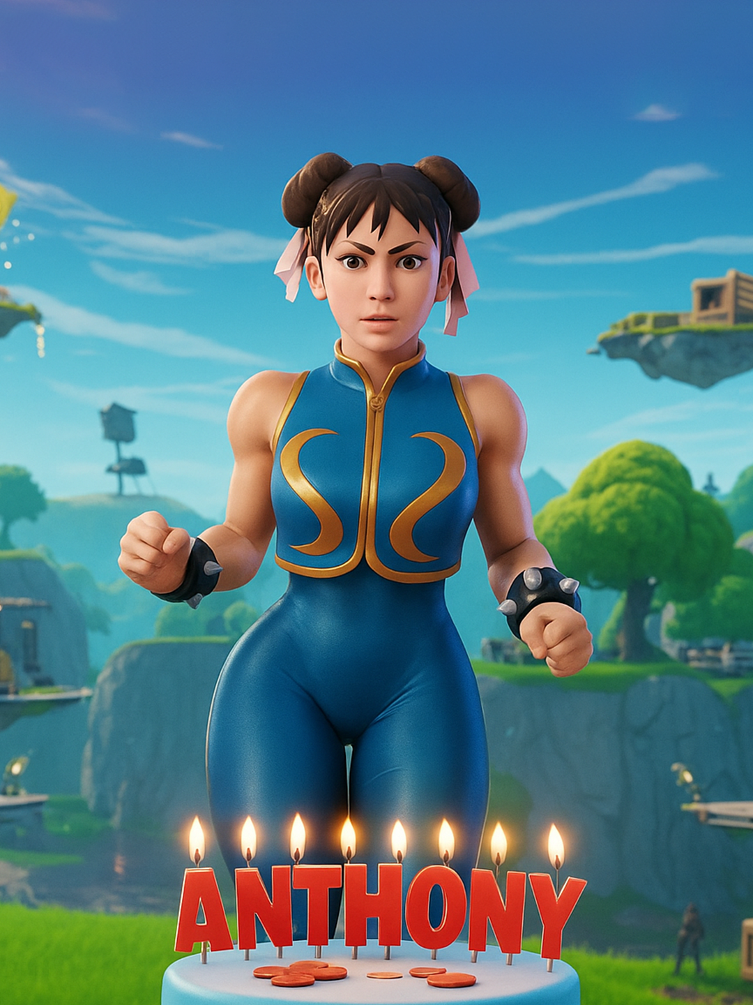 Comment your name👇order from bio📩 #fortnite #fortniteclips #fortnitememes #fortnitefunny #fortnitedance #happybirthdaytoyou #happybirthday Hey there! 🥋 It’s Chun-Li from Fortnite — and today I’m kicking things up a notch to celebrate ANTHONY’s birthday in style! 🎂💥 You didn’t think I’d miss the party, did you? If you love fast moves, fierce energy, and surprise celebrations, make sure to like, comment, and follow for more birthday action! 🎉🔥 👇 Tell me your name and your favorite fighter — maybe you’ll be next! 🚀