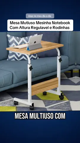 Mesa Mutiuso Mesinha Notebook Com Altura Regulavel e Rodinhas Tablet Cama Sofá Ajustavel #diaadia #mesa #mesinha #notebook #creatorsearchinsight 
