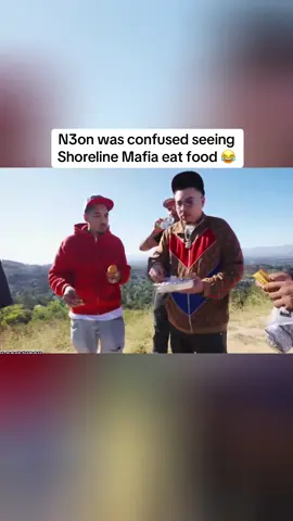 N3on was confused seeing Shoreline Mafia eat food 😂 #fyp #viral #shorelinemaifa #ohgeesy #n3on 