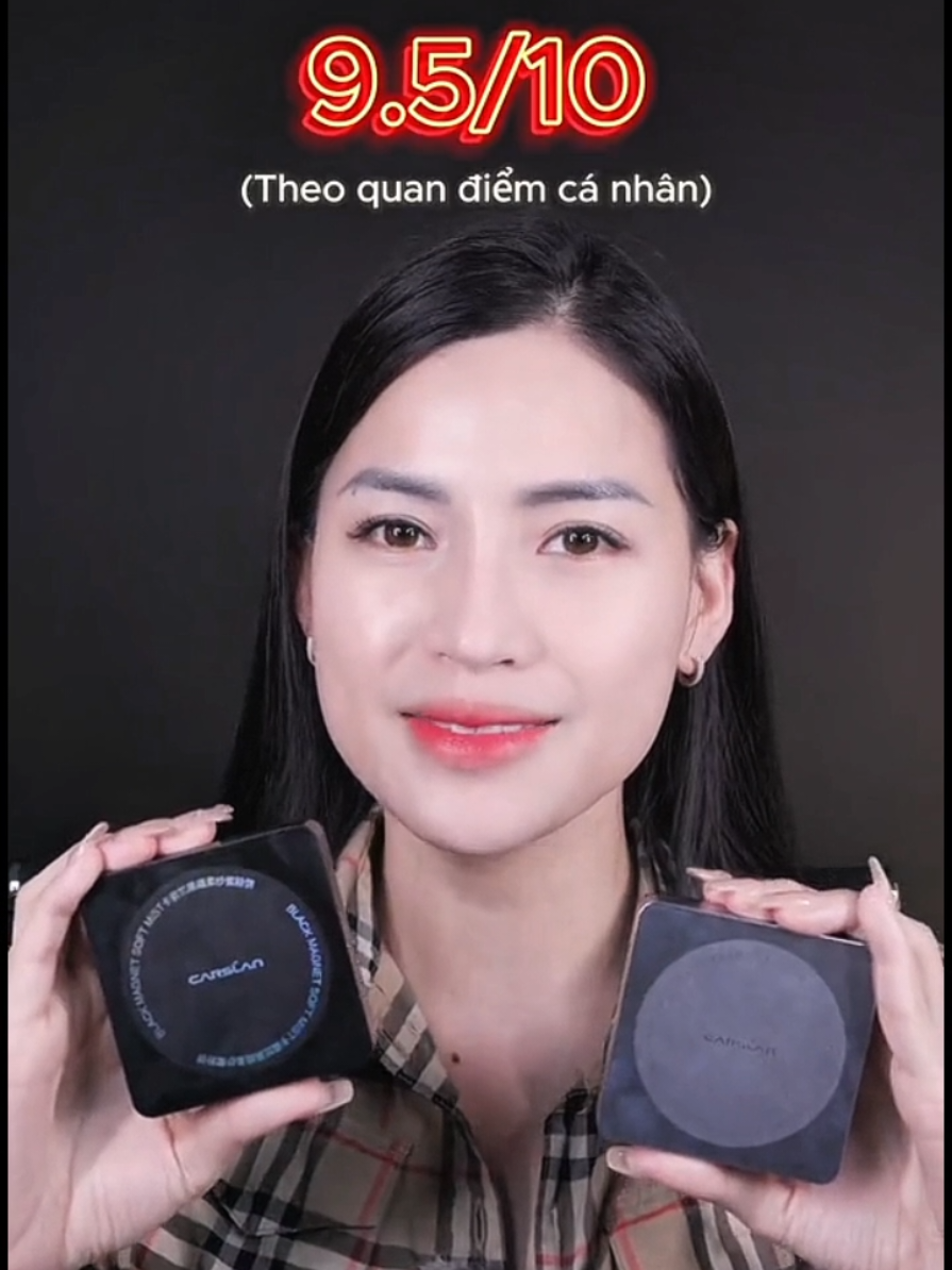 Phấn phủ Caslan hà linh review #phanphu #phanphukiemdau #halinh #makeup #trending #hottrend 