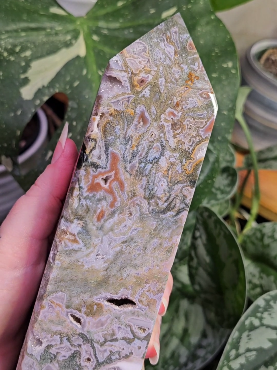 Thank you so much, Stephanie!  #crystalstatementpiece  #mossagate #crystaltowers  #crystalorderpacking 