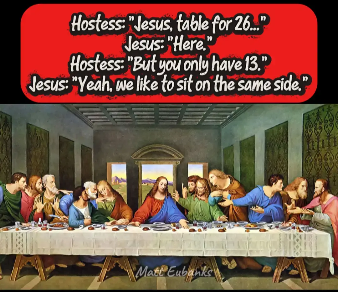 Behind the Gospel, Season 1. #christianmemes  #christiancomedy #funnymemes #jesus #lastsupper 