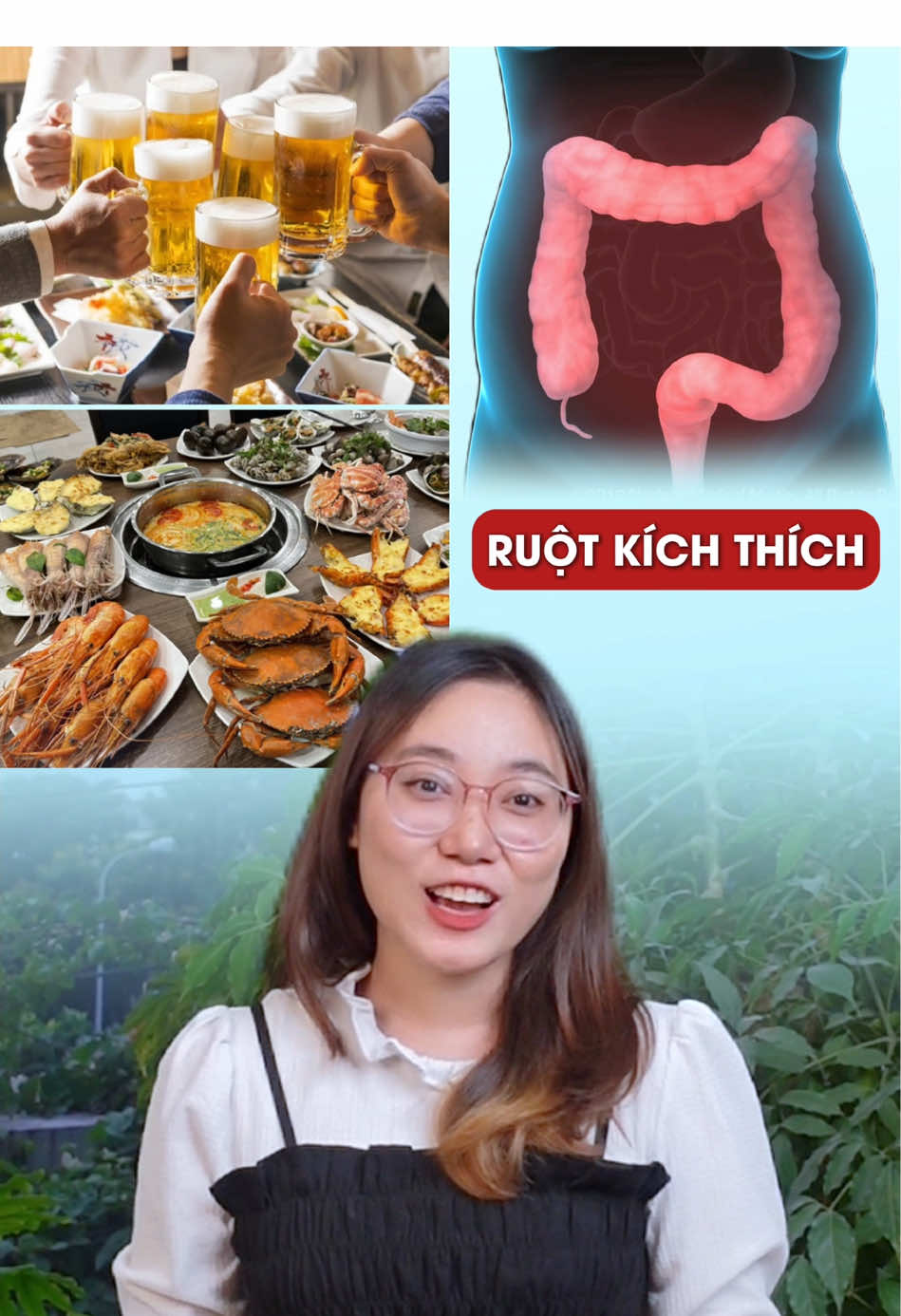 Hội chứng ruột kích thích cứ uống bia rượu là đau bụng đi ngoài liên tục! Dùng ngày men vi sinh Biogastro IBS để đại tràng êm, tiêu hoá tốt, ăn uống thoải mái #daitrang #viemdaitrang #hoichungruotkichthich #tieuchay #taobon #biaruou #menvisinh #biogastroibs 