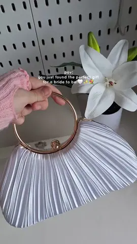 the most perfect bridal bag 💫🤍💐 #weddingbag #elegantclutchbag #clutchbag #bridalbag #bagforwedding #clutch #devlightshop 