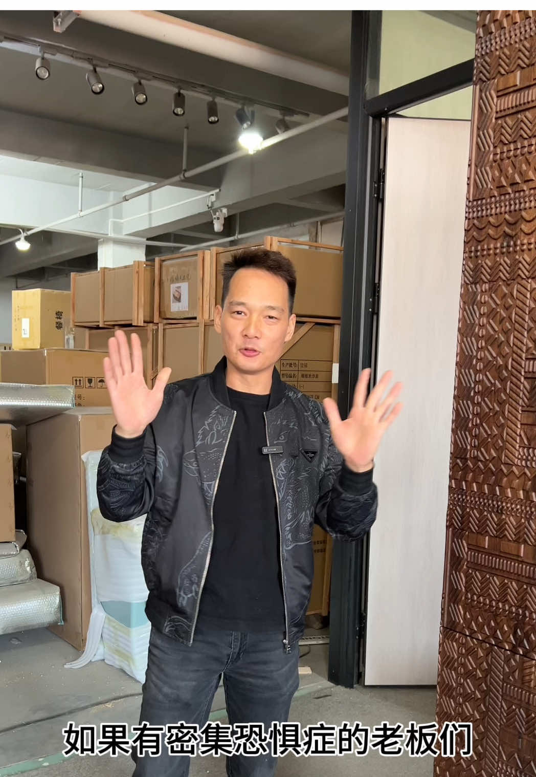 The custom-made solid wood wardrobe is perfect