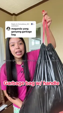 Replying to @Convalexa_28✨🪬 Garbage bag with handle mas madali ng magligpit ng basura #garbagebagwithstring #garbagebag #garbagebagwithhandle 