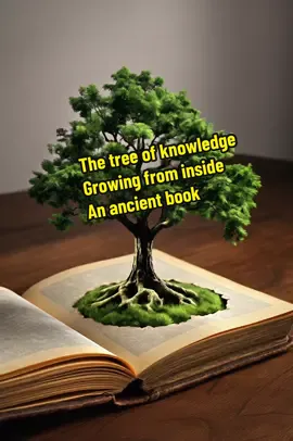 A book opens and the tree of knowledge grows from inside the pages of the book. #ai #satisfyingvideo #satisfying #peaceful #enjoy #peace #thoughts #ideas #tree 