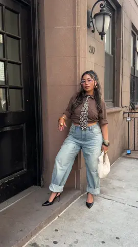 nyc fit check 🤎🗽 #foryoupage #OOTD #fyp #outfinspo #streetwear #tie #nyc #newyork 