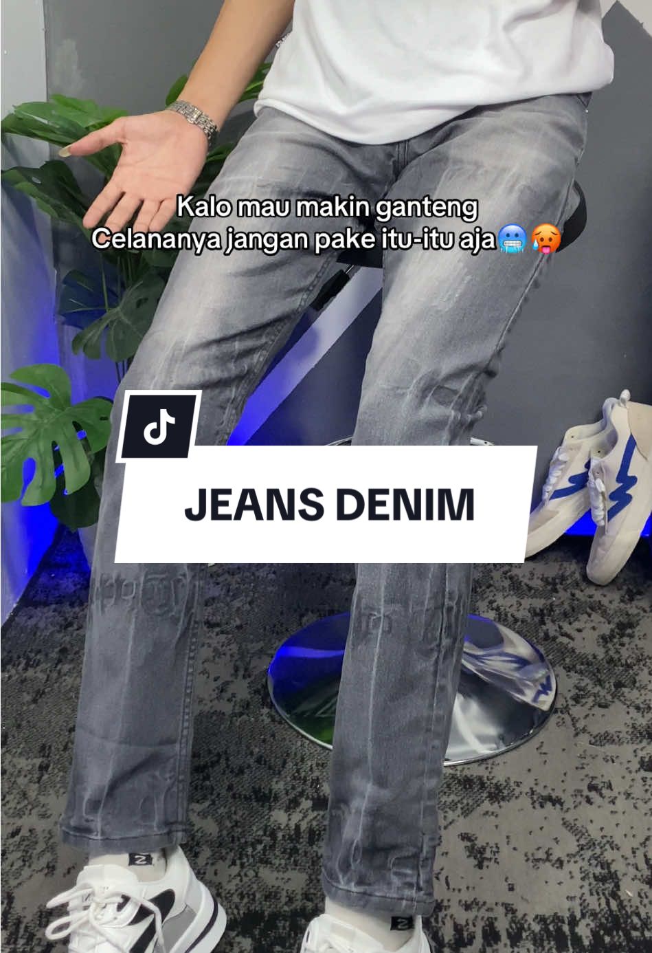 Jeans denim sekeren ini cuma 100 ribuan doang njir😭 #fyp #celanajeans #celanajeanspria #celanajeanskekinian #celanadenim #jeansdenim #denimpants 