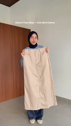 h.lo skirt creme warna best seller ! siapa disini pecinta creme ? 😍 #promo #rokspan #rokpolos #ootdfashion #skirt #creme 