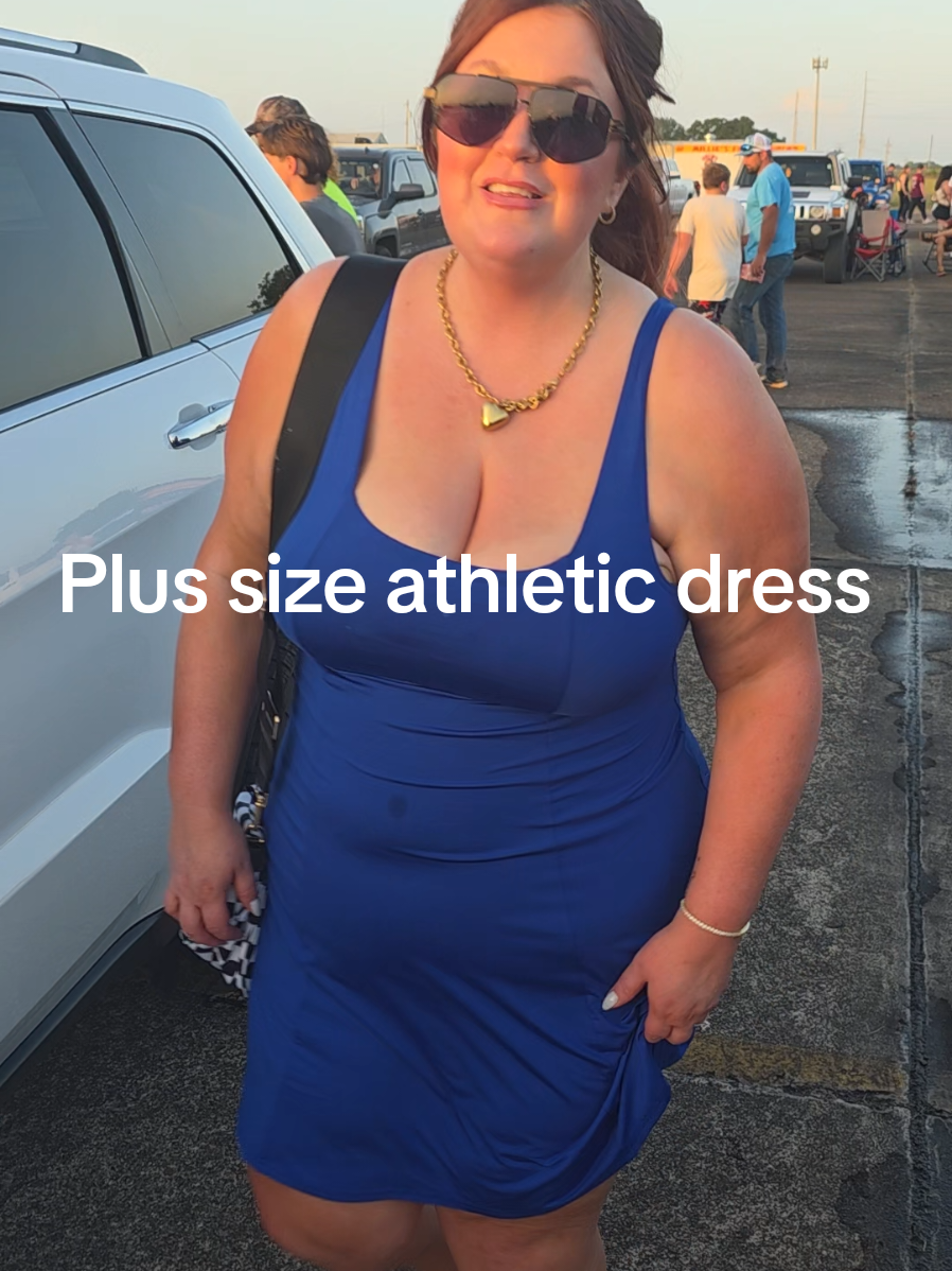 @ShopHDE Plus size tennis athletic dress with buildin shorts and built in bra. #athleticdress #tiktokshopcreatorpicks #ootds #tiktokshopcreatorpicks #curvybodies 