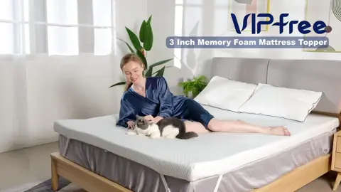 This mattress topper made me cancel my hotel plans. #TikTokShop #dealsforyoudays #mattresstopper #mattress #topper #sleep #bed #livingroom #foryourpage 