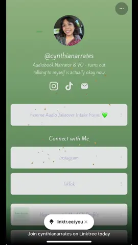 I can’t post the link bc I’m not at 1k followers YET but my linktree is the same as my handle here!! In my bio!! Sorry it took me so long but I’m ready when you are #indieauthors #fato #femmeaudiotakeover #audiobooks #audiobooknarrator 