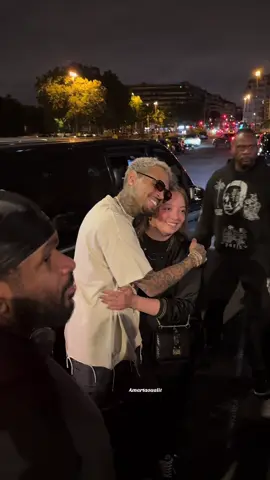 #chrisbrown leave a night club in #paris 