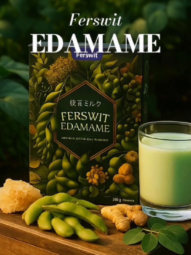 Ferswit Susu Edamame plus Daun kelor, royal jelly, jahe dan sarang burung walet  #susukedelai #moringapowder #royaljelly #sarangburungwalet #jahe #edamame #ferswit #viralditiktok #resepjsr 
