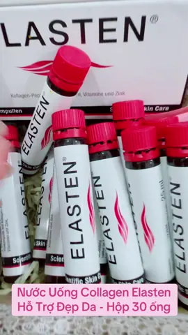 Nước Uống Collagen Elasten Hỗ Trợ Đẹp Da - Hộp 30 Ống #xh #thinhhanhtiktok #collagen #elasten #nuocuongdepda 