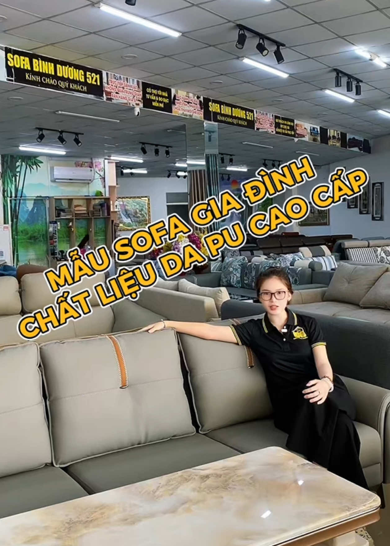 Sofa da PU chất liệu cao cấp nhưng giá cực kì hợp với gia đình #sofabinhduong #noithat #sofabed #sofagiuong #ghesofa #sofadathat #sofa #binhduong61 #tphochiminh #saigon #dapu 
