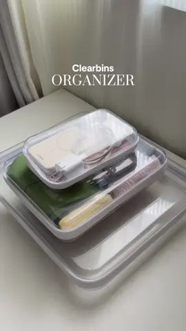The perfect clearbins for your essentials! @Zoy zoii Philippines  #clearbins #organizer #clearbinsorganizer #essentialorganizer #storageorganizer #clearstorage #transparentorganizer 