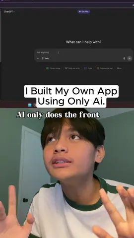 Building An App Using Only Ai #coding #chatgpt #softwareengineer #vibecoding #lovable #cs #compsci 