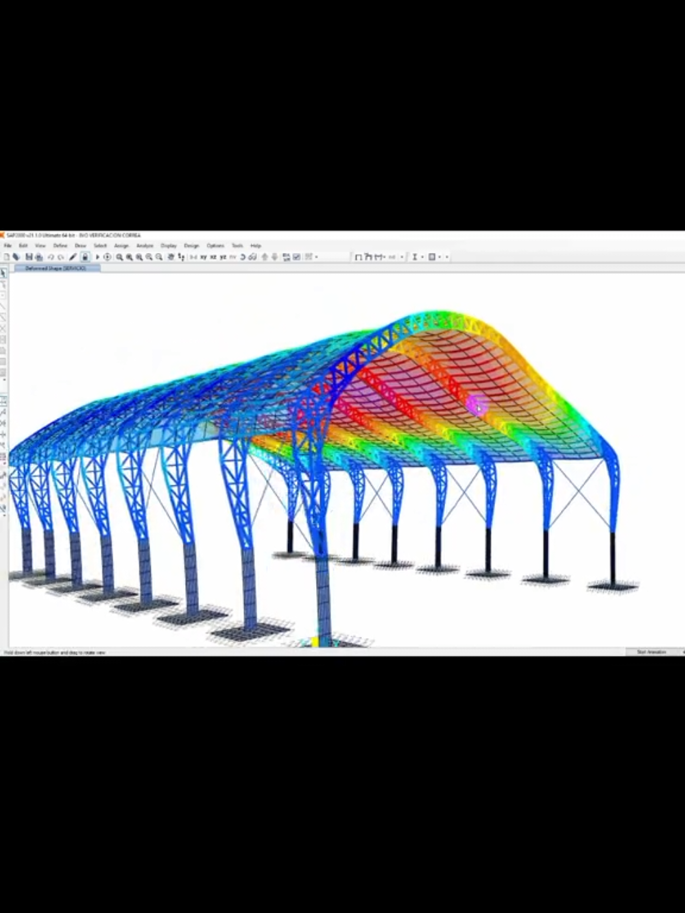 #CálculoEstructural  #Estadificilasituación #graciasporseguirme #❤️❤️❤️ #Sap2000 #Tinglados 
