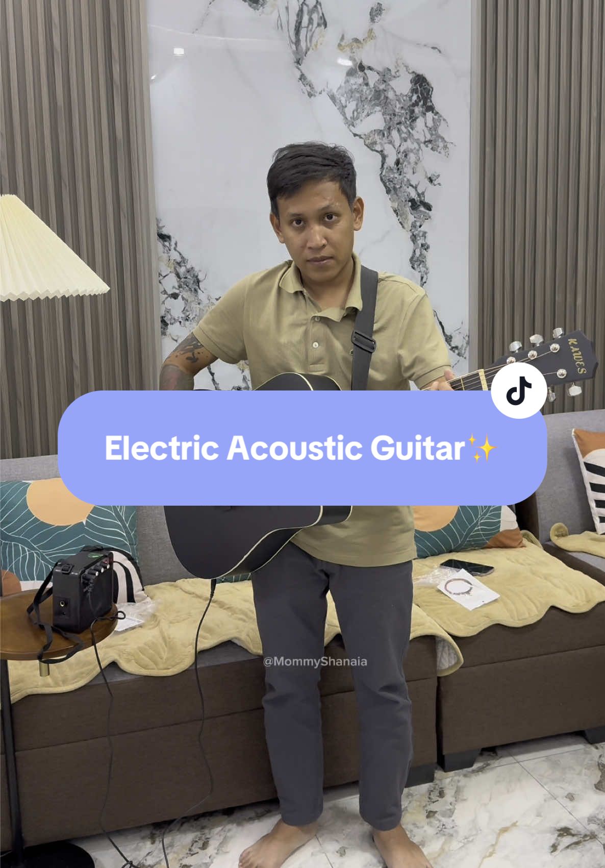 Sobrang ganda nitong Acoustic Electric guitar na to! Mura lang at complete set pa!🥰 #guitar #electricguitar #acousticguitar #electricacousticguitar 