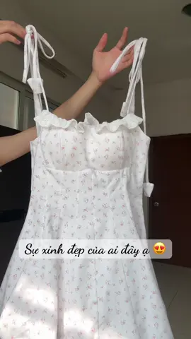 Đầm linen hoa nhí hoạ tiết mùa hè đầm hai dây dáng xoè #xuhuong #vayxinh #vay #đầm_xinh #đầm #đầmdựtiệc 