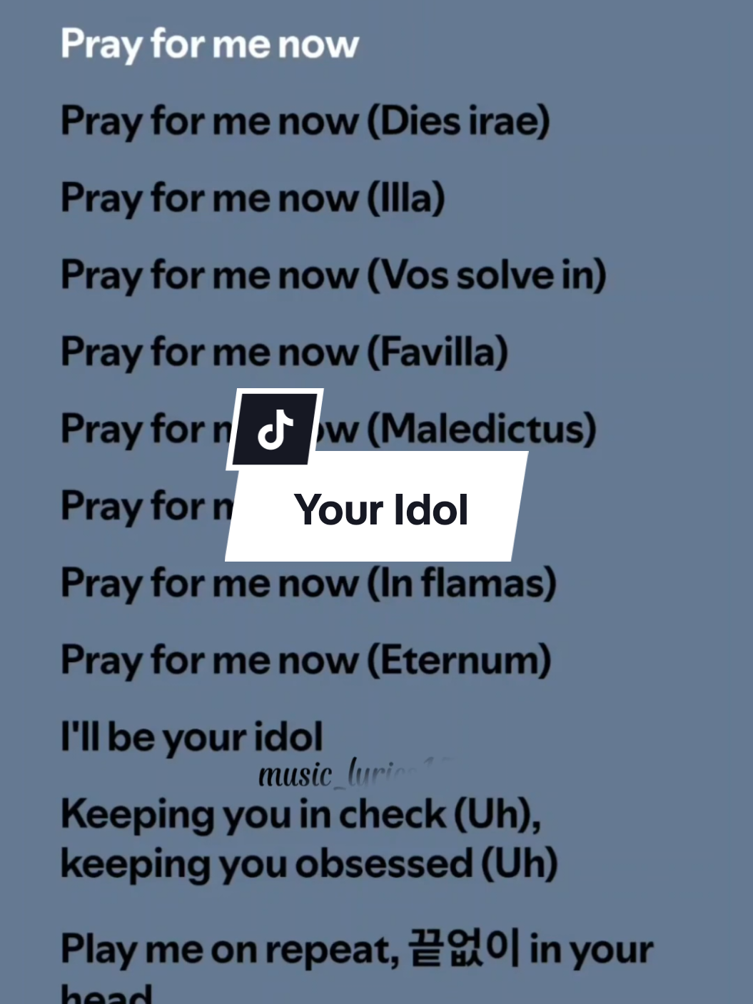 Your Idol lyrics by Saja Boys #spotify #lyrics #songlyrics #fyp #fullsong #fulllyrics #youridol #sajaboys #music_lyrics1594 