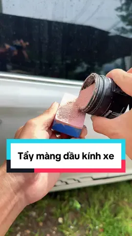 Tẩy màn dầu, tấy ố kính là dạng bột mịn nên sẽ làm sạch bụi bẩn và vết ố kính triệt để mà không làm trây xước kính #tayokinh #tayokinhxehoi #taymangdauoto #tayruakinhoto