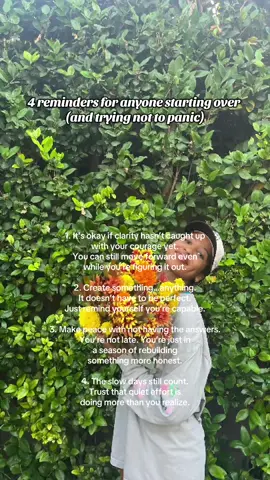 Starting over isn’t just about changing your circumstances… it’s about shifting how you see yourself. If you’re in the messy middle right now, this is your reminder that small steps still count. #StartingOver #LifeTransitions #CreativeHealing #IntentionalLiving #AishahTries