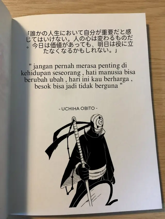 #uchihaobito #naruto #quotes #katakata #xyzbca #fyp 