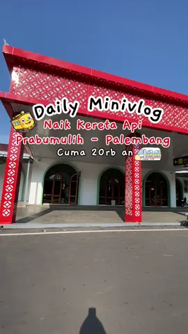 Trip Naik kereta api prabumulih - palembang 20rb an  #dailyvlog  #palembang  #prabumulih 