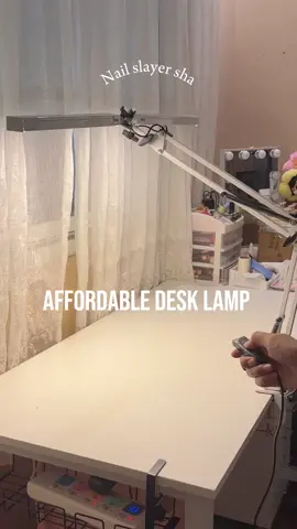 Affordable desk lamp! Upgraded my desk lamp to this double headed led lights😍❤️ super worth it lalo na pangcontent and habang gumagawa ng press on nails✨ #affordable #desklamp #affordabledesklamp #desksetup #desklight #naillamp 