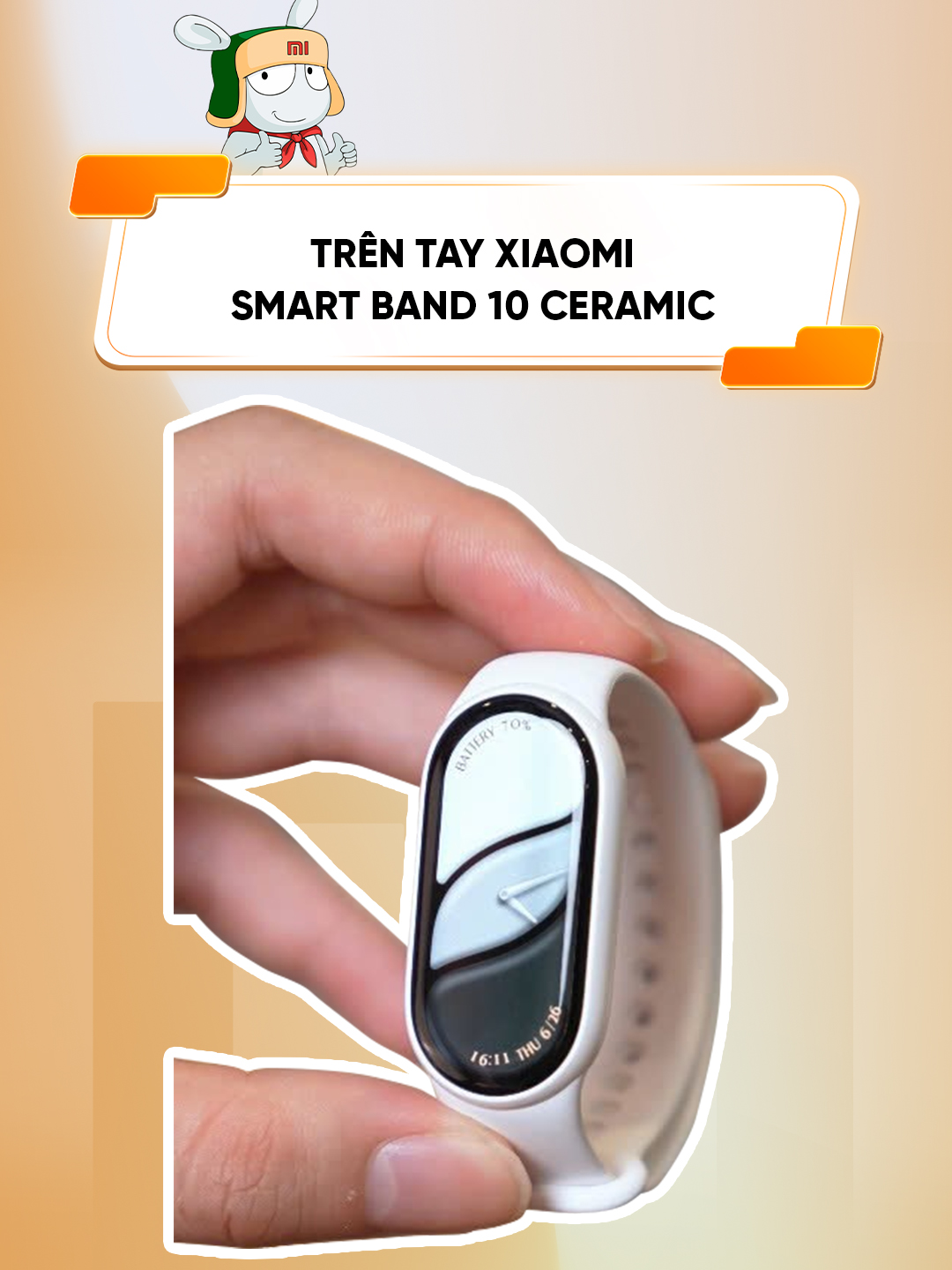 Trên tay vòng đeo tay thông minh Xiaomi Smart Band 10 Ceramic #xiaomi #xiaomivietnambrandstore #hoplongecommerce #giga #XiaomiSmartBand10 #miband10 #Band10Ceramic