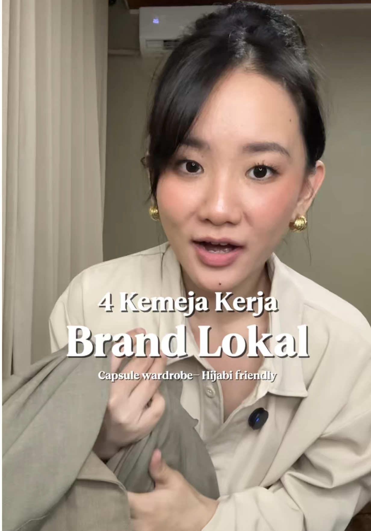 Kalau buat kerja aku prefer kemeja ovz kayak gini, karena lebih enak & versatile buat mix-match! @hulmofficial  #brandlokal #localbrand #brandlokalindonesia #localpride #banggalokal #kemejawanita #kemejakerja #kemejaoversized #OOTD #styling 